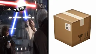 Anakin and Obi Wan vs Count Dooku But every time the Lightsabers clash  "The Box" Plays
