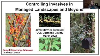 Controlling Invasives in Managed Landscapes and Beyond, hosted by Joyce Tomaselli