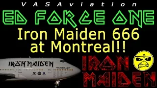 [FUNNY ATC] Iron Maiden ED FORCE ONE from JFK to Montreal!! m/