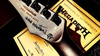 Dave Mustaine's PROTOTYPE Dean King V VMNT Original Megadeth Guitar Up Close Video!