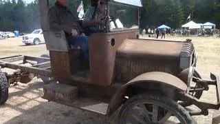 1919 International Harvester Model 8-16 Kerosene Tractor Towing a Running 9HP Economy