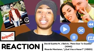 "Para Que Te Quedes" (SONG) / "¿Qué Vas a Hacer?" (VIDEO) | REACTION