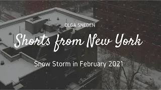 New York City RIGHT NOW | SNOW STORM 2021 | Manhattan apartment with a beautiful view #Shorts