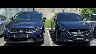 PROTON X90 and MAZDA CX-8 SIDE TO SIDE COMPARISON