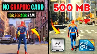 Top 10 Best Spiderman Games For Low End Pc || Pentium/Dual Core|| 1 GB,2GB,4GB Ram|| No Graphic Card