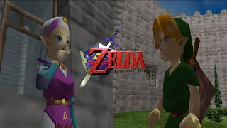 Legend of Zelda Ocarina of Time Cutscene: Link Meets Zelda