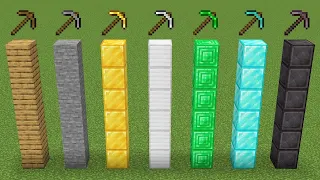 Which pickaxe is faster? #minecraft #minecraftmemes #