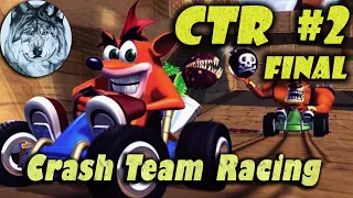 Crash Team Racing (PS1). 100%. Pura. Part 2/2. ФИНАЛ. Игры 90-х. Longplay.