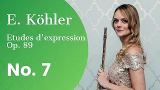 E. Köhler Etudes d'expression for flute, Op. 89: No. 7 in D major