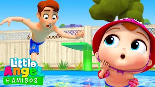 Joãozinho Aprende a Dizer Sim na Piscina! | Little Angel e Amigos - As Músicas da Turminha