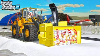 HUGE BLIZZARD AT INTERNATIONAL AIRPORT! CLEARING SNOW OFF RUNWAY (CAN WE MAKE BILLIONS?)