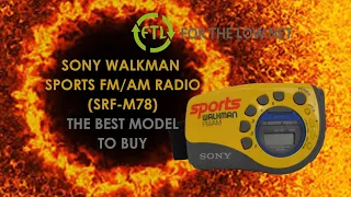 Sony Walkman Sports FM/AM Stereo Walkman Player Yellow Portable w/ Wristband (SRF-M78) Product Demo