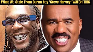 What We Stole From Burna boy 'Steve harvey' #steveharvey #burnaboy #2023 #prank #tinubu #tiktokviral