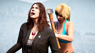 GTA V PC Tracey Kills Amanda (Editor Rockstar Movie Cinematic Short Film)