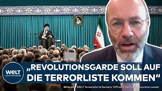 KRISE IN NAHOST: Waffenkammer Iran muss zerschlagen werden! EVP-Chef Weber fordert harte Sanktionen