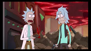 Rick and Younger Rick saving Birdperson | Rick and Morty