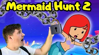 We're Going on a Mermaid Hunt 2 My Friend is Trapped! | Brain breaks by Papa Joel's English