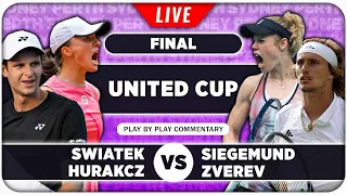 SWIATEK / HURKACZ vs SIEGEMUND / ZVEREV • United Cup 2024 Final • LIVE Tennis Play-by-Play Stream