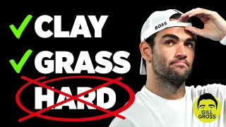 Why Berrettini Has Zero Hardcourt Titles (6 on grass & clay)