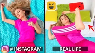 Instagram vs Real Life! Phone Photo DIY Life Hacks