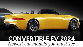 8 New Convertible Cars with All-Electric Motors (Review of Specifications)