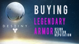 Destiny - Buying Legendary Armor From Factions