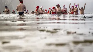 From ice swimming to fun-runs, unusual ways Europeans celebrated Christmas