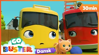Buster redder en kat | Go Buster Dansk | Moonbug Børn Dansk - Sange og tegnefilm for børn