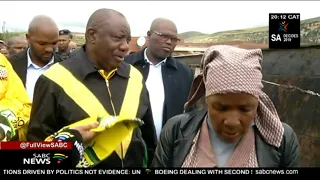 Ramaphosa drives election campaign in Qwa Qwa, Free State