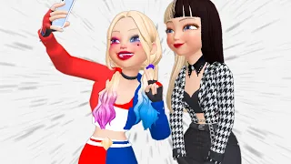 HARLEY QUINN and ❤️  CRUELLA DE VILLE 🖤  are now on the same team! 🤍 BEST ZEPETO