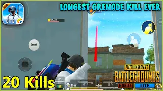 Longest Grenade Kill vs Camper | PUBG Mobile Lite Solo Squad Gameplay