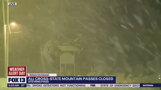 All 3 cross-state mountain passes closed | FOX 13 News