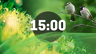 Nature Sounds / Bird Signing. 15 Minute Relaxing Timer