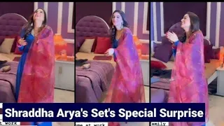 Kudli Bhagya Set Shraddha Arya's Special Surprise After Her Wedding Shraddhaarya #kundalibhagya