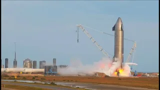 SpaceX Starship SN9 Static Fire Test 1