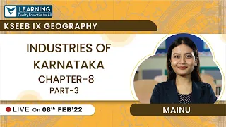 Class 9 | Industries of Karnataka | KSEEB | Social (Geography) | Vista's Learning | Mainu