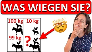 🚀🚀🚀 MATHE RÄTSEL | BERECHNE das Gewicht ALLER Tiere!!