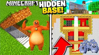 Grizzy The Lemmings Made Best Hiden Base Challenge With  Alumota Bhalu vs bulbule | Ni Minecraft