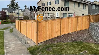 Innovative Fence Installation by MyFence.com. Powered by the Fence Genius Technology