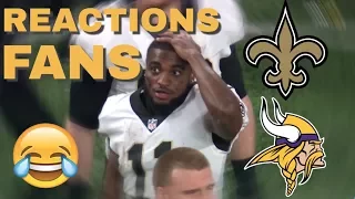 HILARIOUS Fan Reactions You Won't Forget (Saints vs. Vikings)  | Compilation Nation