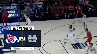 Fresno State vs. Utah State Basketball Highlights (2018-19) | Stadium