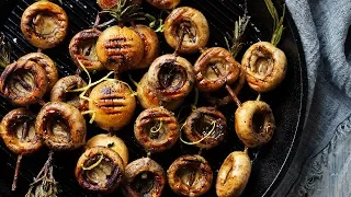 How to BBQ mushrooms on the grill or BBQ