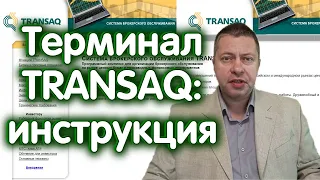 Торговый терминал TRANSAQ: Инструкция