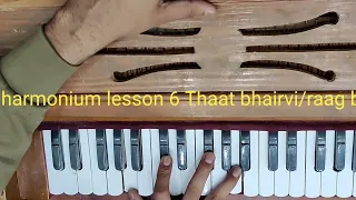 harmonium lesson 6 || Thaat bhairvi raag bhairvi ||  zaboor and geet notation #foryou #raagbhairvi