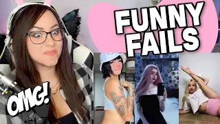 TRY NOT TO LAUGH WATCHING FUNNY FAILS VIDEOS #8 | Bunnymon REACTS