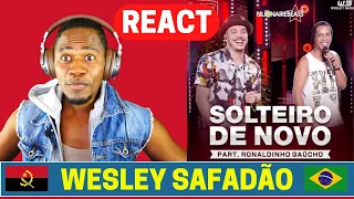 REAGINDO | Wesley Safadão Part. Ronaldinho Gaúcho - Solteiro de Novo | GRINGO REAGINDO | React