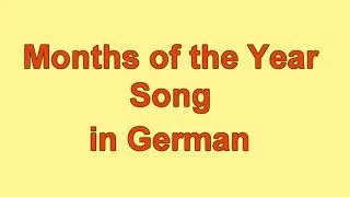 Months of the year song - German