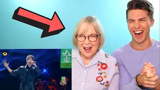 VOCAL COACH and his Grandmom React to DIMASH - Opera 2 (Her first reaction)