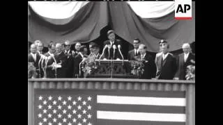 PRESIDENT KENNEDY IN BERLIN - ICH BIN EIN BERLINER SPEECH - SOUND