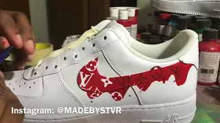 AF1 LV X Supreme Drip Custom Tutorial